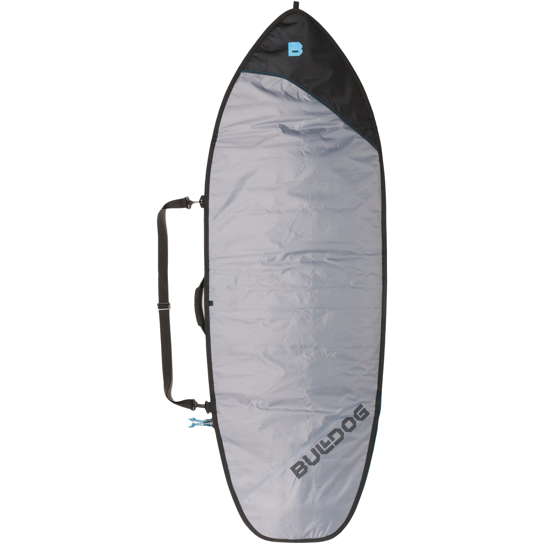 2026 Bulldog Essentials Fisch Surfbrett Tasche Bdbbef - Grau / Cyan